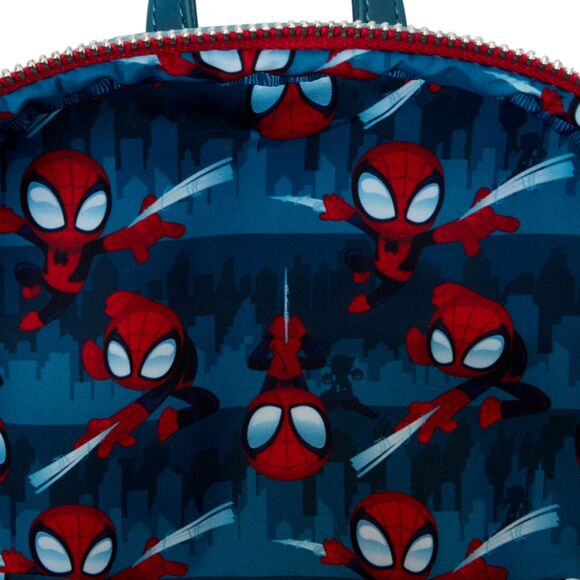 SDCC Limited Edition Spider-Man Lenticular Glow Mini Backpack - Picture 3 of 9